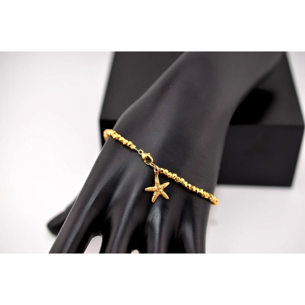 Catherine Weitzman Beaded Starfish Charm Bracelet